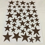 【インテリア装飾用】室内装飾 星柄ステッカー（24pcs/45pcs）