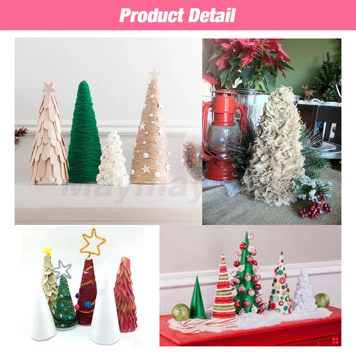 イベント・クリスマス装飾｜クリスマス用DIY発泡スチロールコーン