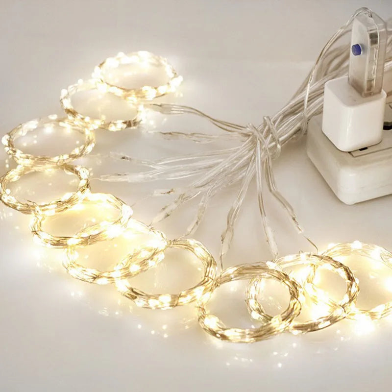 3m LEDカーテンライト クリスマスデコレーション用