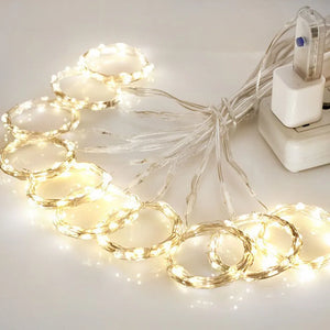 3m LEDカーテンライト クリスマスデコレーション用