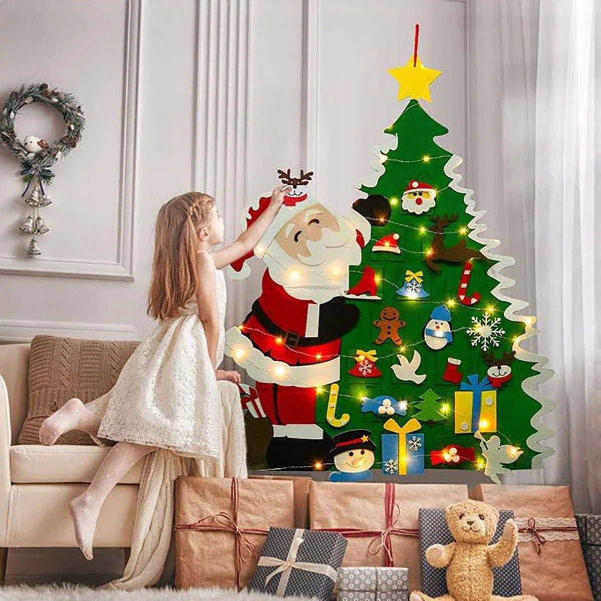 イベント・クリスマス装飾｜DIYフェルトクリスマスツリー デコレーションセット