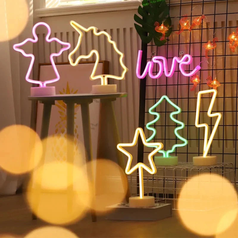イベント・クリスマス装飾｜LEDネオン ユニコーン・フラミンゴなどのデザインライト