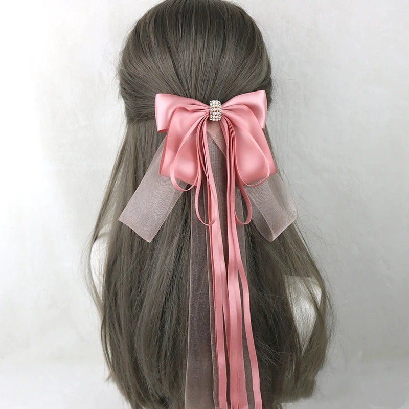 イベント・ハロウィングッズ｜メイド風 特大リボンヘアアクセサリー