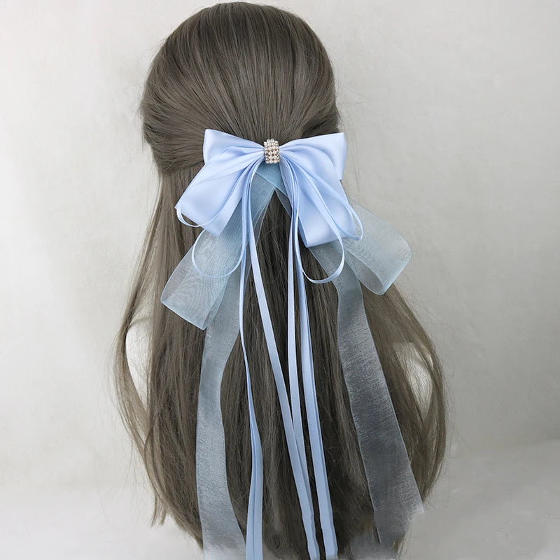 イベント・ハロウィングッズ｜メイド風 特大リボンヘアアクセサリー