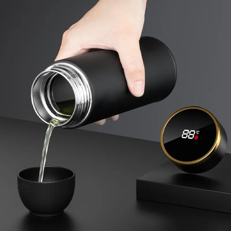 |イベント・ノベルティ用品 | LED温度表示付き ステンレス真空断熱ボトル |450ml
