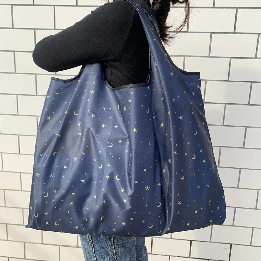 |ノベルティ用品 | コンパクト収納 プリントエコバッグ | 65cm×55c
