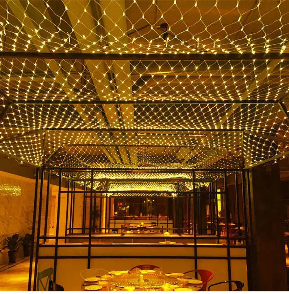 イベント・クリスマス装飾｜LEDクリスマスライト 屋外用ネットメッシュ(幅1.5M～12M)