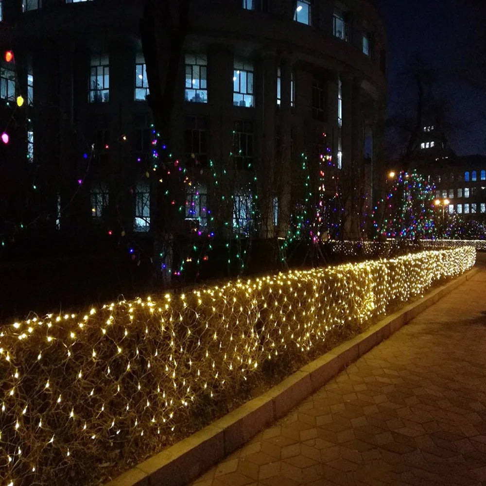 イベント・クリスマス装飾｜LEDクリスマスライト 屋外用ネットメッシュ(幅1.5M～12M)