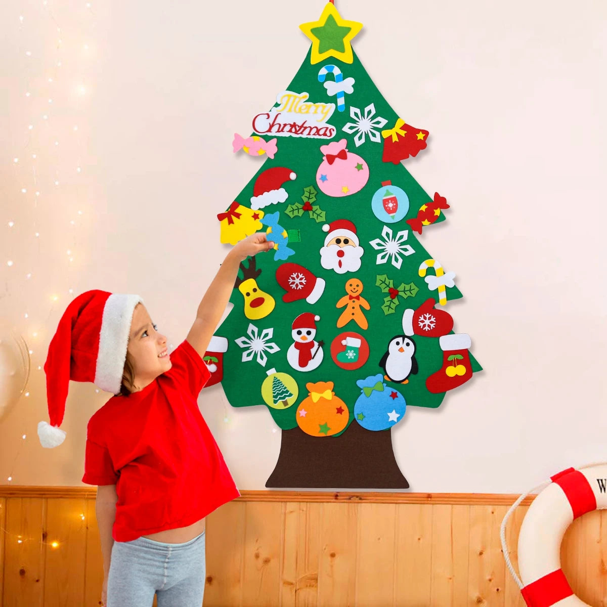 イベント・クリスマス装飾｜DIYフェルトクリスマスツリー デコレーションセット