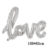 ラブハートベアホイルバルーン 誕生日・バレンタイン用