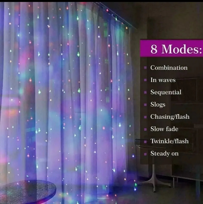 【パーティー用LED装飾】LEDカーテンライト（3m）