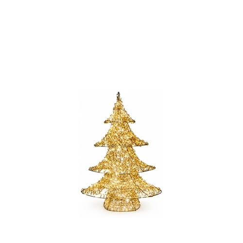 LEDクリスマスツリーオブジェ 小サイズ ゴールド装飾 商品画像｜誉PRINTING