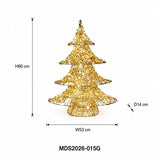 LEDクリスマスツリーオブジェ 80cm ゴールド装飾 サイズ・寸法画像｜誉PRINTING