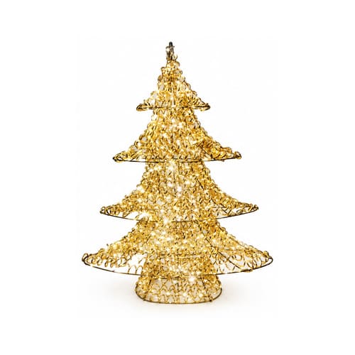 LEDクリスマスツリーオブジェ 大サイズ ゴールド装飾 商品画像｜誉PRINTING