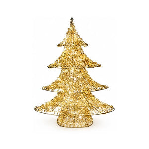 LEDクリスマスツリーオブジェ 大サイズ ゴールド装飾 商品画像｜誉PRINTING