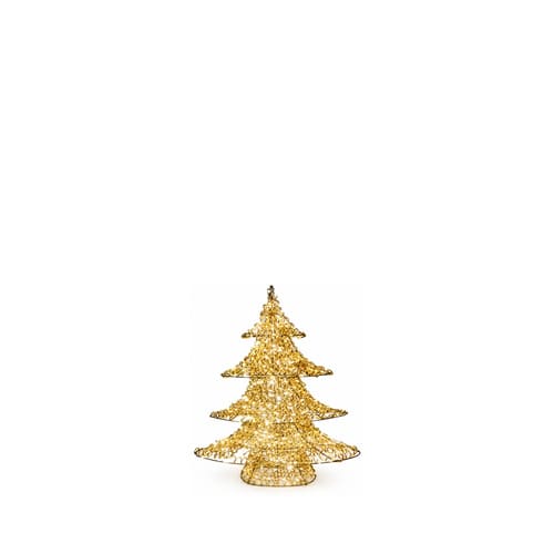 LEDクリスマスツリーオブジェ 最小サイズ ゴールド装飾 商品画像｜誉PRINTING