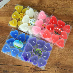 香り付きハート型アロマキャンドル9個セット