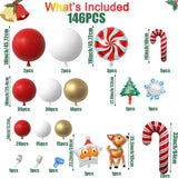 イベント・クリスマス装飾｜バルーンセット 146個入り