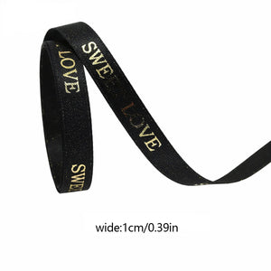 バレンタインデー用ハート柄片面プリントリボン