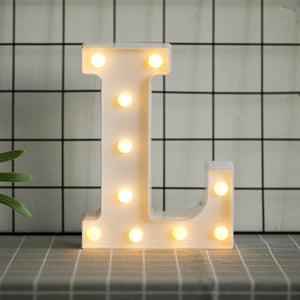 【LED装飾】LEDライト・デコレーションライト（ハート/アルファベット/数字）