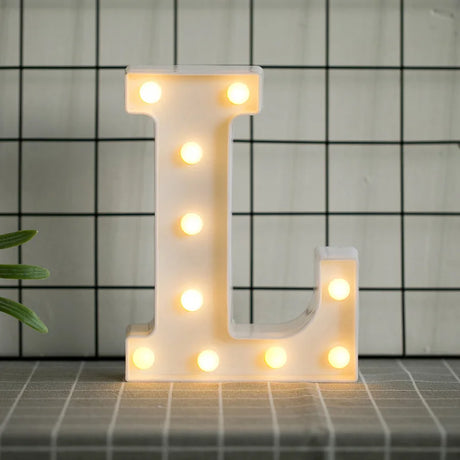 【LED装飾】LEDライト・デコレーションライト（ハート/アルファベット/数字）