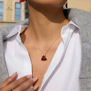 ヴィンテージレッド ラブフープジュエリーセット