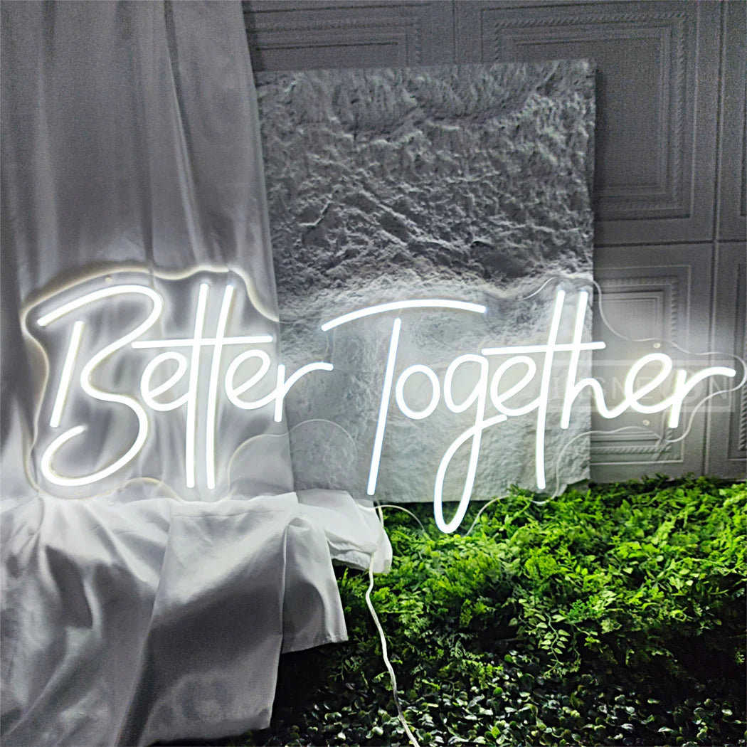 Mr&Mrs／Better Together LED ネオンサイン