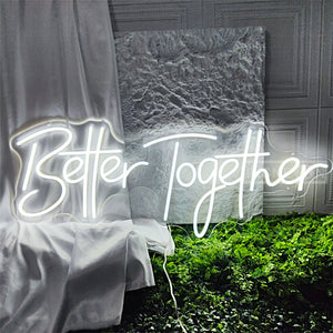 Mr&Mrs／Better Together LED ネオンサイン