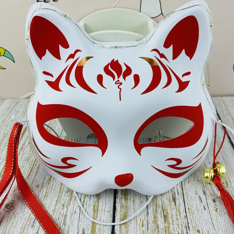 イベント・ハロウィングッズ｜アニメ風手描きお面（猫・狐・虎）