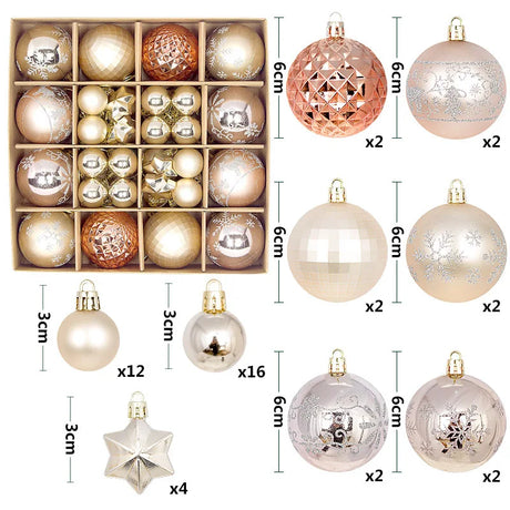 イベント・クリスマス装飾｜ボールオーナメントセット