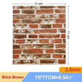 【DIY用】レンガ風ステッカー 70x77cm(5pcs/10pcs）