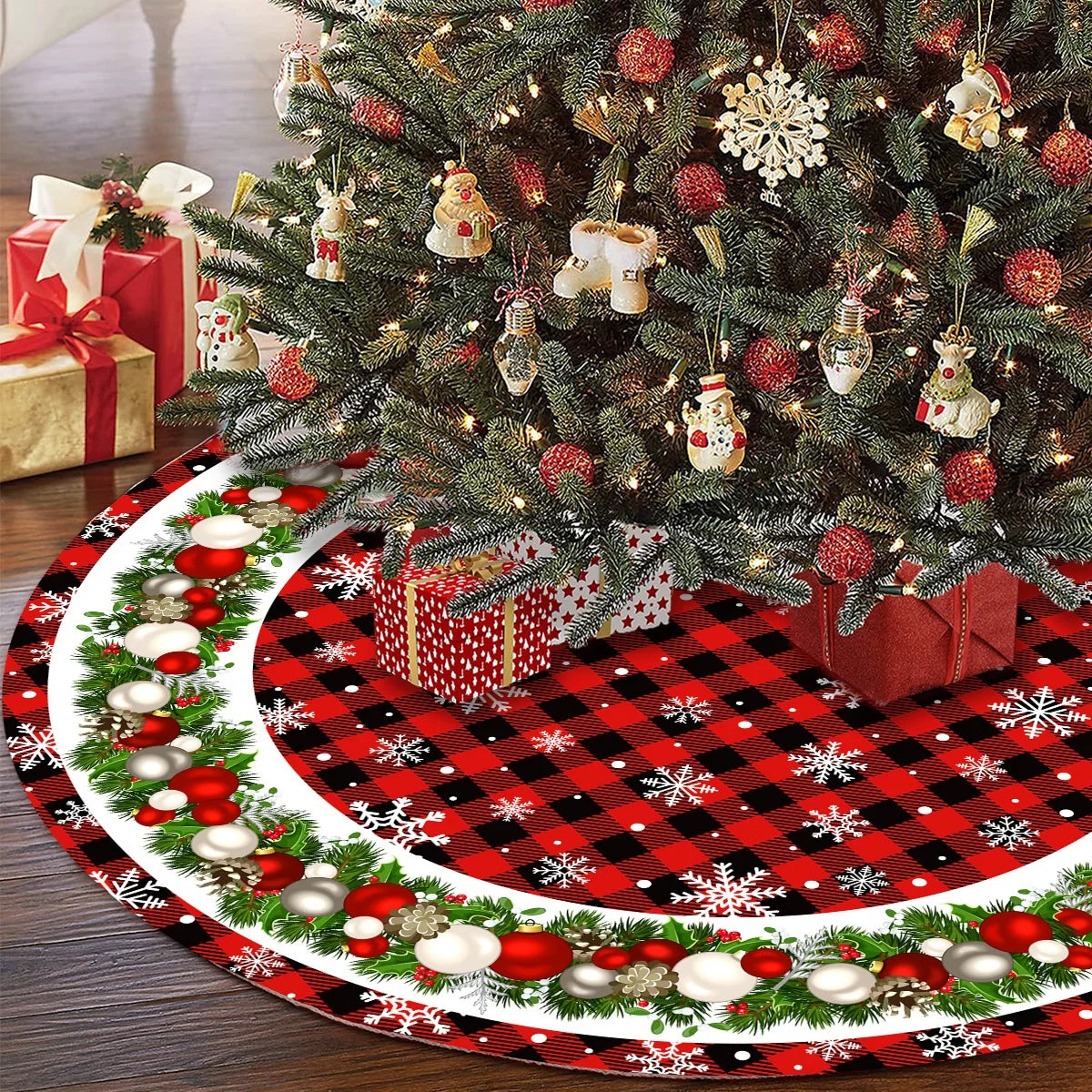 イベント・クリスマス装飾｜クリスマスツリースカート プラッシュマット