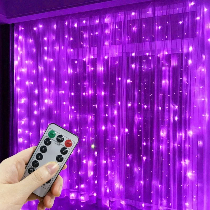 イベント・クリスマス装飾｜LEDカーテンライト USB接続(幅3M/6M)