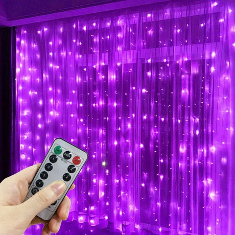 【イベント・クリスマス装飾】LEDカーテンライト USB接続(幅3M/6M)