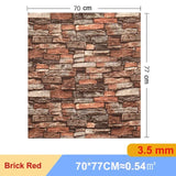 【DIY用】レンガ風ステッカー 70x77cm(5pcs/10pcs）