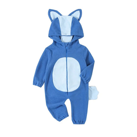 イベント・ハロウィングッズ｜キツネ着ぐるみ風ロンパース（70c〜120c）