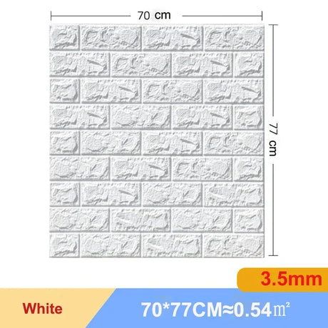 【DIY用】レンガ風ステッカー 70x77cm(5pcs/10pcs）