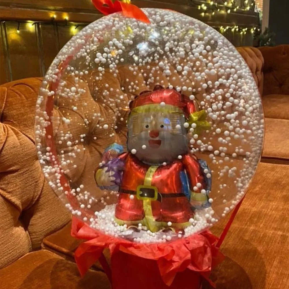 イベント・クリスマス装飾｜透明バルーンデコレーション用アイテムセット(34c/38c/45c)