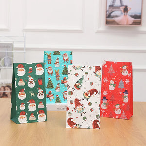 イベント・クリスマス装飾｜クリスマス柄紙製バッグセット(8個)