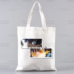 |ノベルティ用品 | ブルーロック柄プリント トートバッグ | 34×38c
