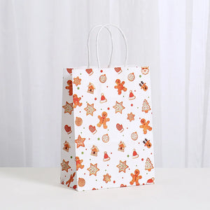イベント・クリスマス装飾｜紙製クリスマスギフトラッピングバッグ（6個入）