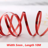 イベント・バルーン装飾 | クラフト用サテンリボン5mm | 10m巻