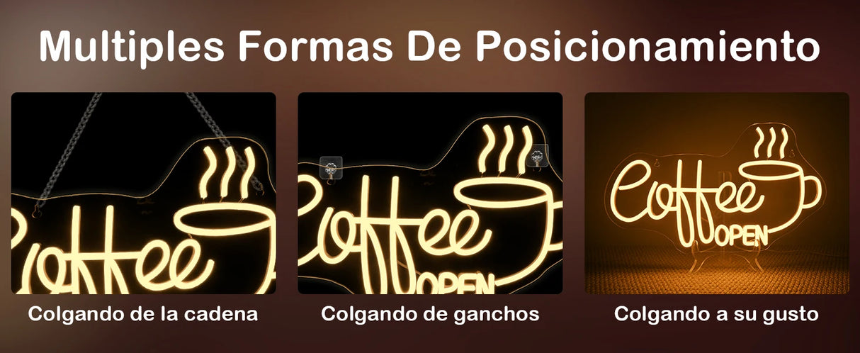 Coffee OPEN　LEDネオンサイン