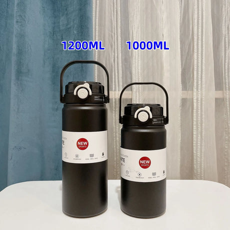 |イベント・ノベルティ用品 | 大容量ストロー付ステンレスサーモボトル | 1L/1.2L