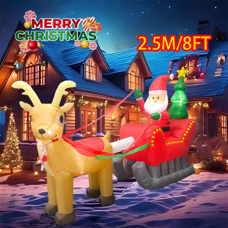 イベント・クリスマス装飾｜サンタ車両インフレータブル装飾