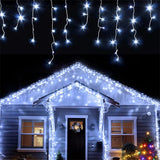 イベント・クリスマス装飾｜屋外用LED滝型ストリングライト(幅4m)