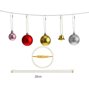 【装飾・手芸用】クリスマス装飾用　20cmポリエステル紐（100本セット）