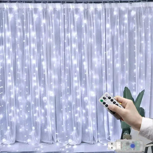 イベント・クリスマス装飾｜LEDカーテンライト USB接続(幅3M/4M/6M)