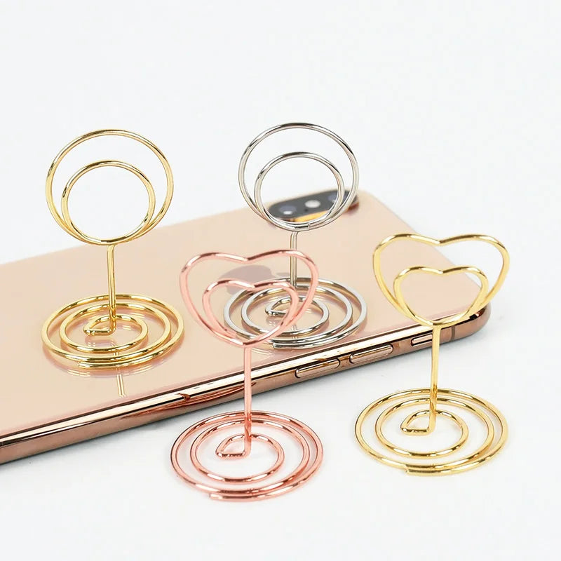 イベント・結婚式装飾｜金属製プレースカードホルダー 10個セット