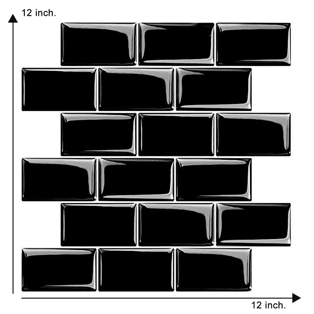 【DIY用】レンガ型天然石風ステッカー 30.5×30.5㎝(5pcs)